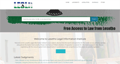 Desktop Screenshot of lesotholii.org